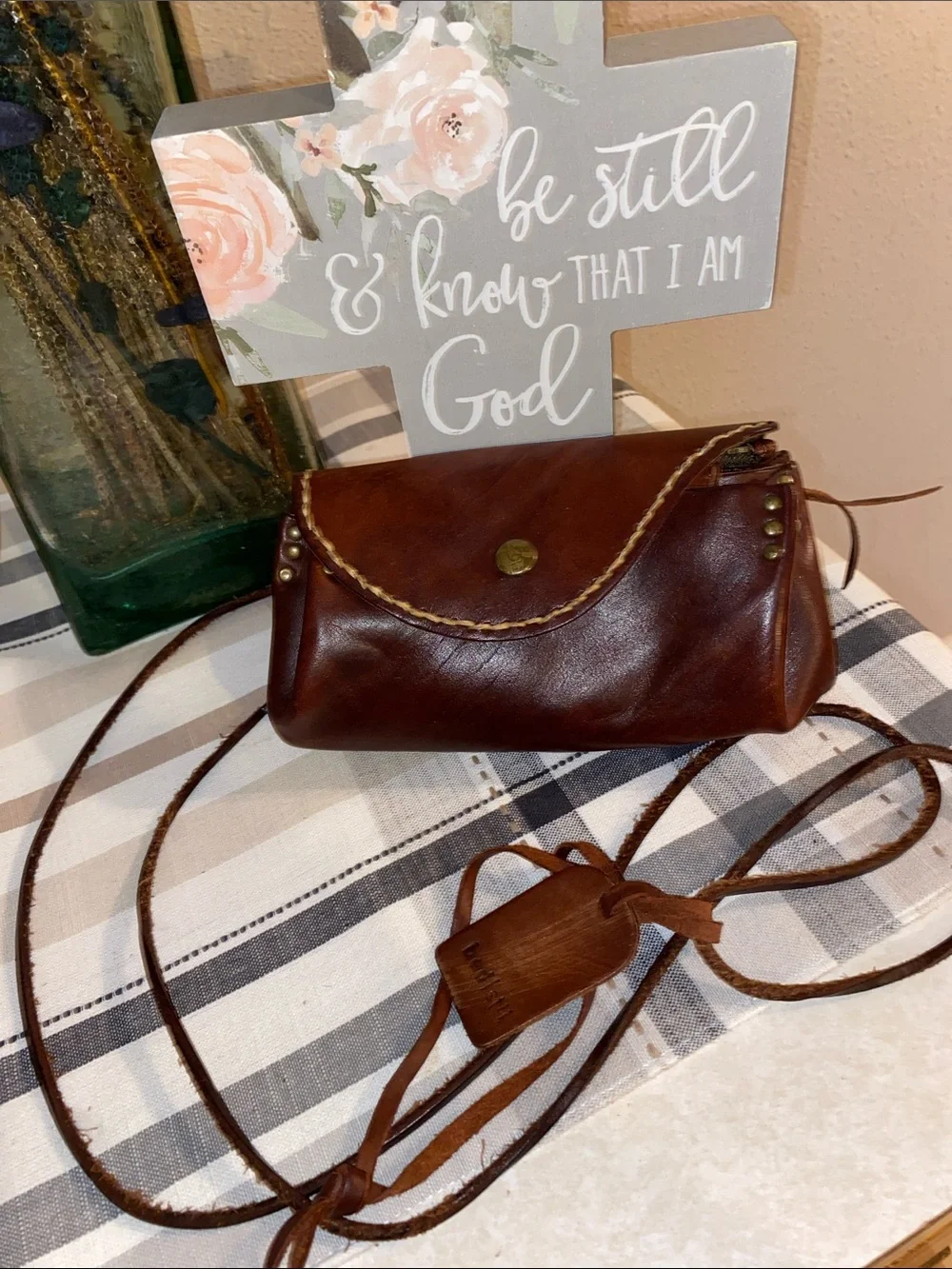 BED|STÜ Rustic Leather Crossbody  100% Genuine Leather